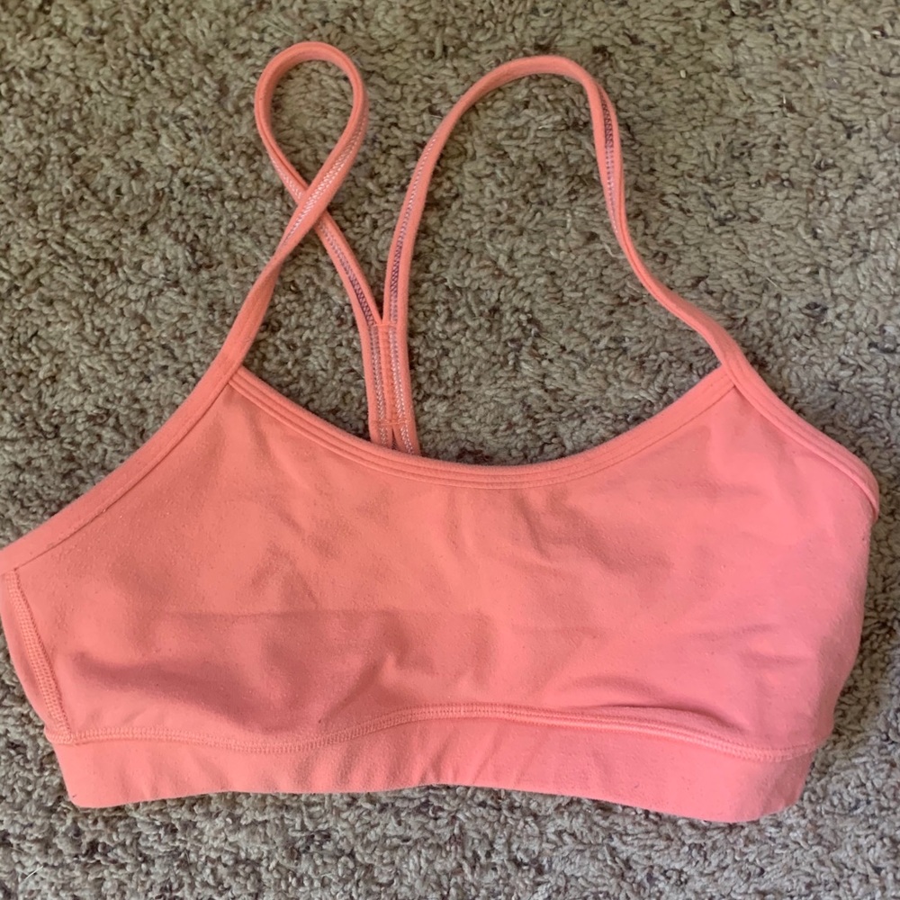 Lululemon Orange Sports Bra
